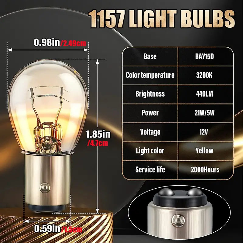 Twin filament light bulb
