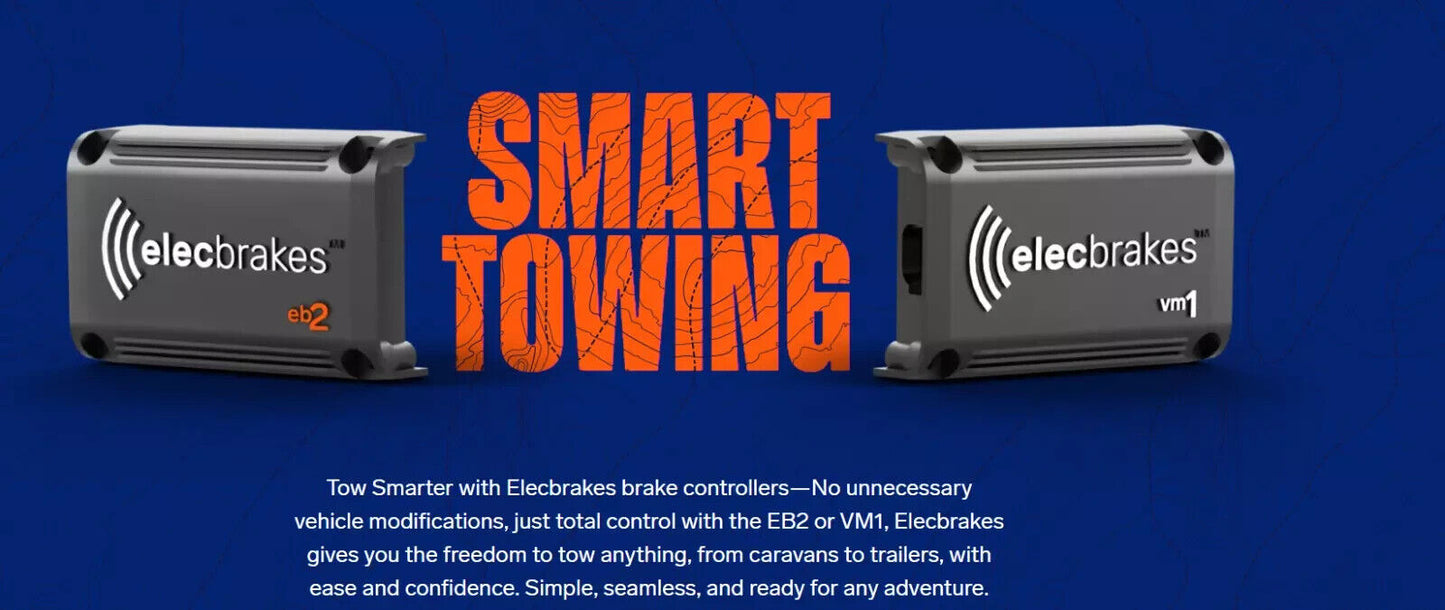 Elecbrakes VM1 Vehicle Mounted Electric Brake Controller Unit 12V & 24V Vehicles