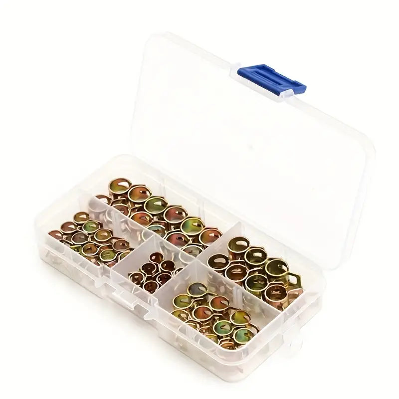 Spring Hose Clamps - 75 Piece