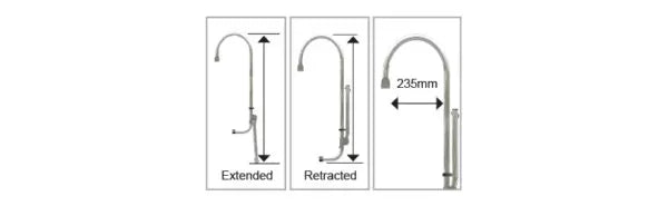 Gunwale Stainless Steel Folding Ladder