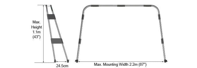 Boat Arch/Radar Arch Stainless Steel (MA 009)
