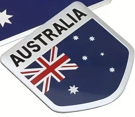 Small Australian flag shield sticker