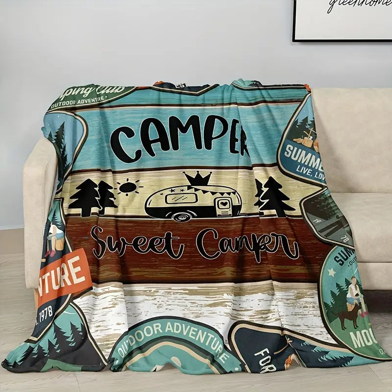 Camper Throw Blanket