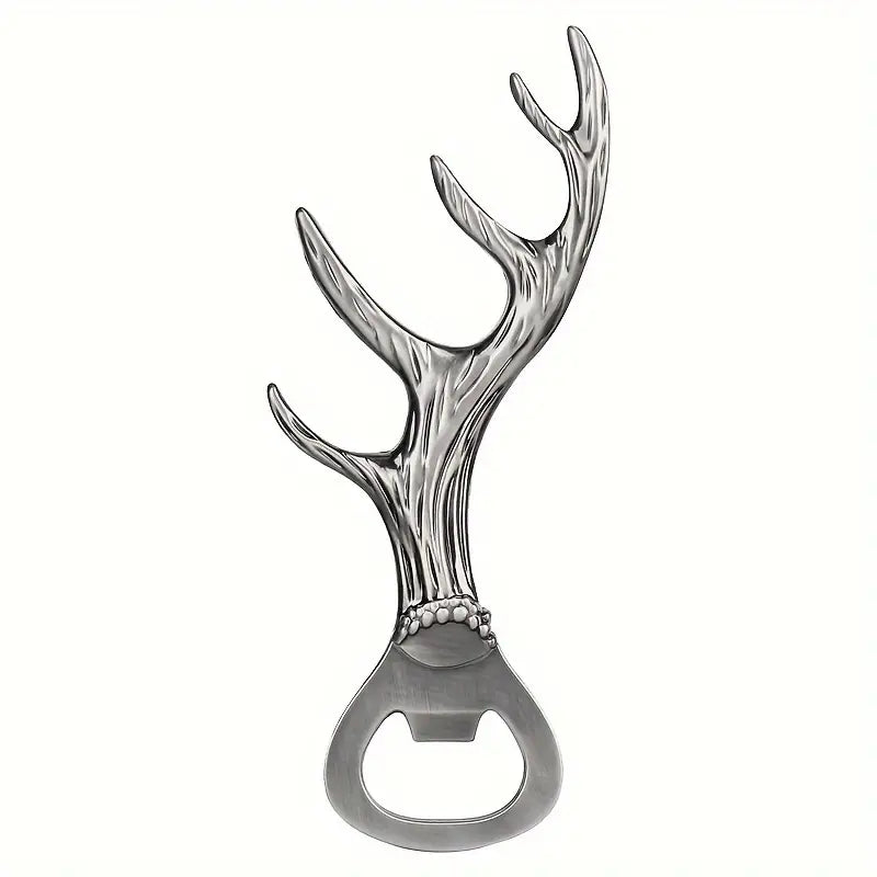 Deer antler bottle opener
