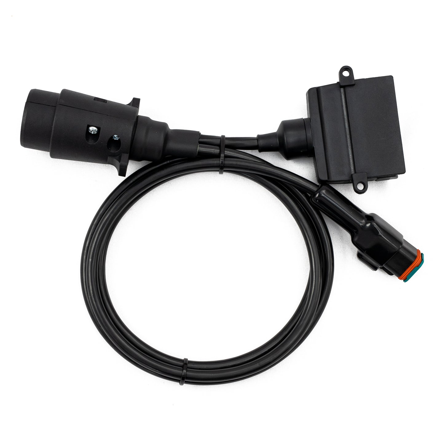 Elecbrakes Adaptor Large Round 7 Pin to Flat 7 Pin Socket