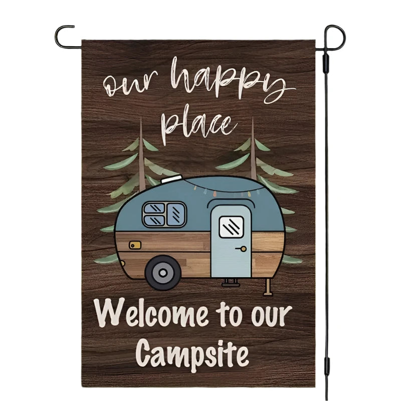 Happy camper flag