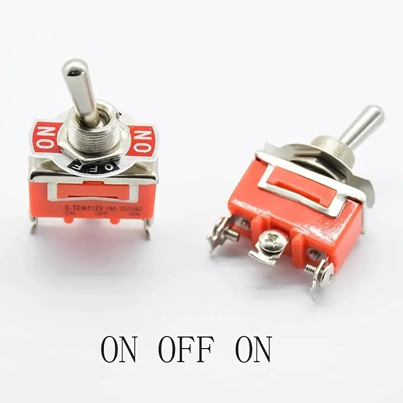 Toggle switch on-off-on 15A