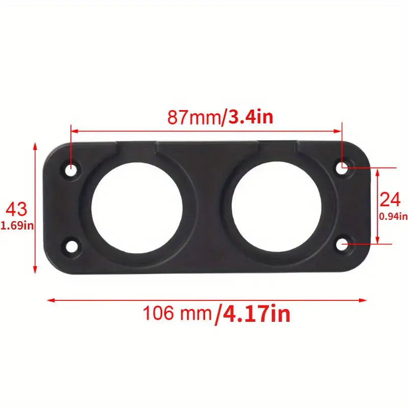 Twin flush mount panel