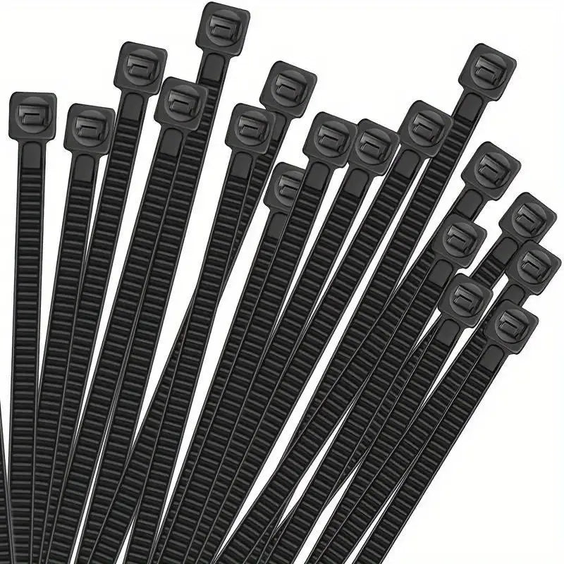 200mm black zip tie 20pk