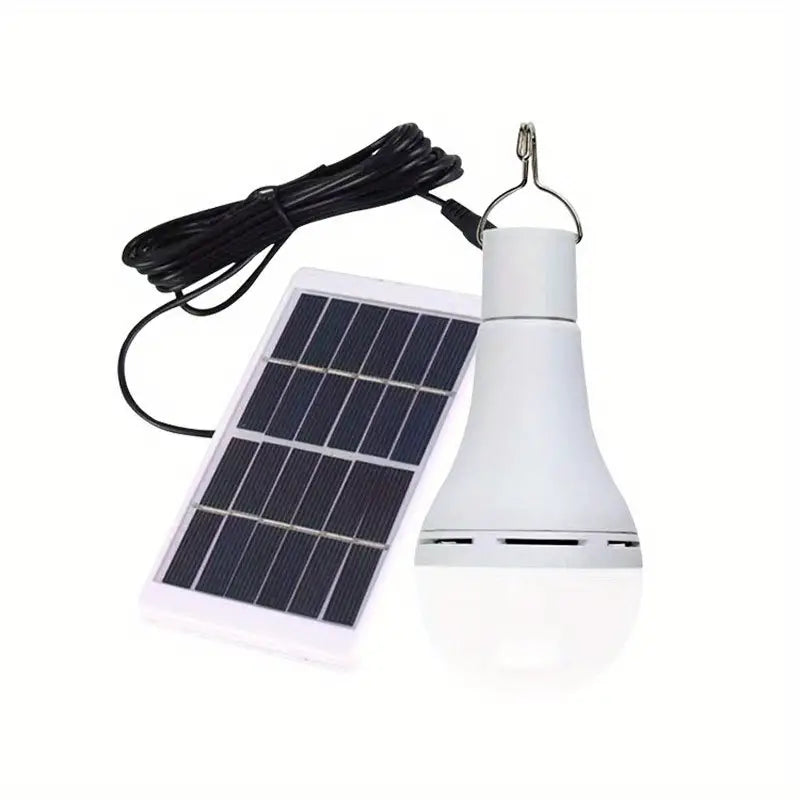 Rechargeable Light Bulb with Solar Panel