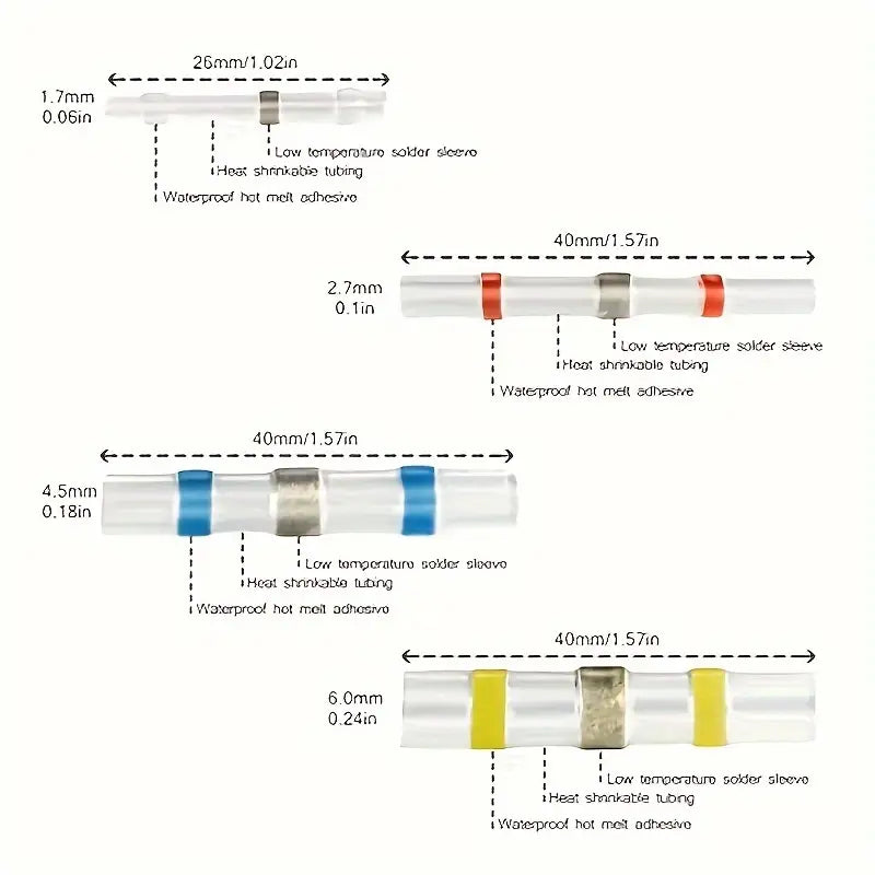 solder splice heatshrink 6Pk