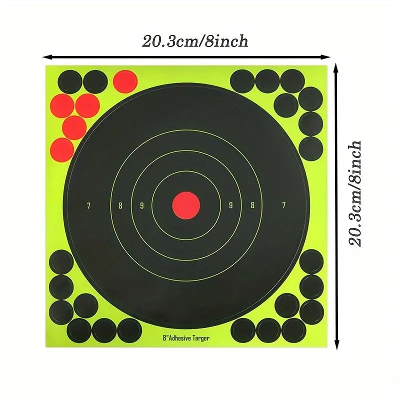 20cm x 20cm fluro targets 25Pk