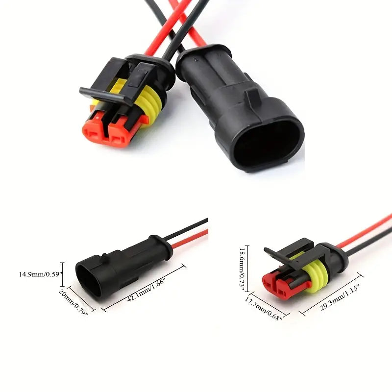 Waterproof Automotive 2Pin Connector