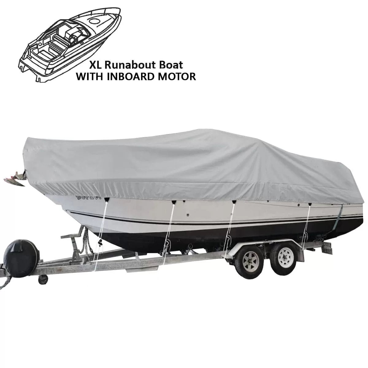 XL Runabout Boat Cover - Inboard Motor