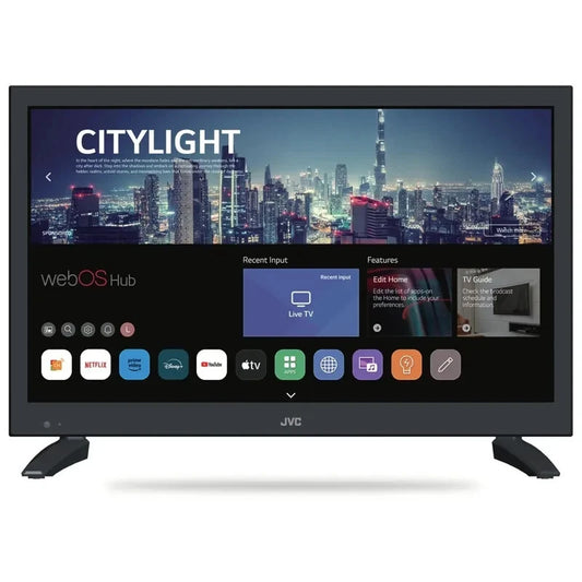 JVC 19inch HD LED 12/240volt smart TV, perfect for Caravan, Camper, Camping or Boat