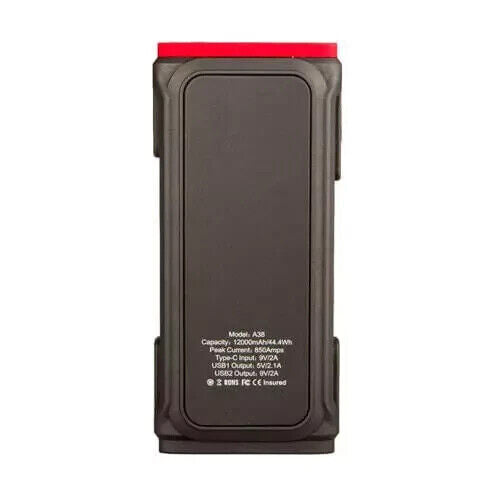 PowerTech 12V 850A Jump Starter and Powerbank with 10W Wireless QI Charger