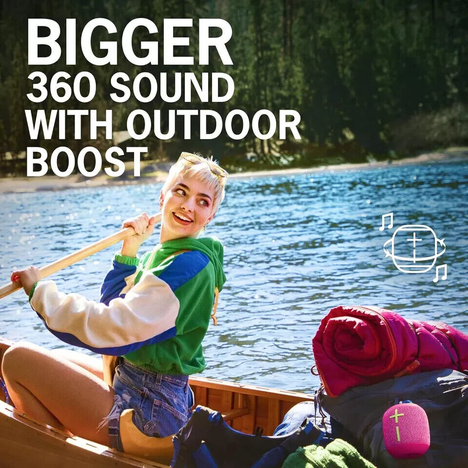 ULTIMATE EARS WONDERBOOM 3, Small Portable Wireless Bluetooth Speaker, Black
