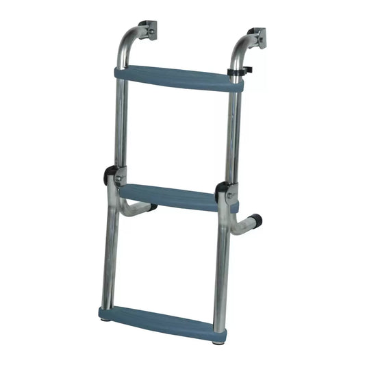 Long Base Ladder – Stainless Steel folding
