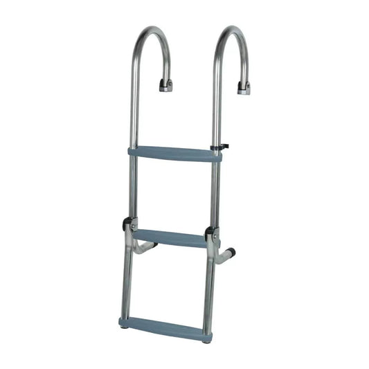 Gunwale Stainless Steel Folding Ladder