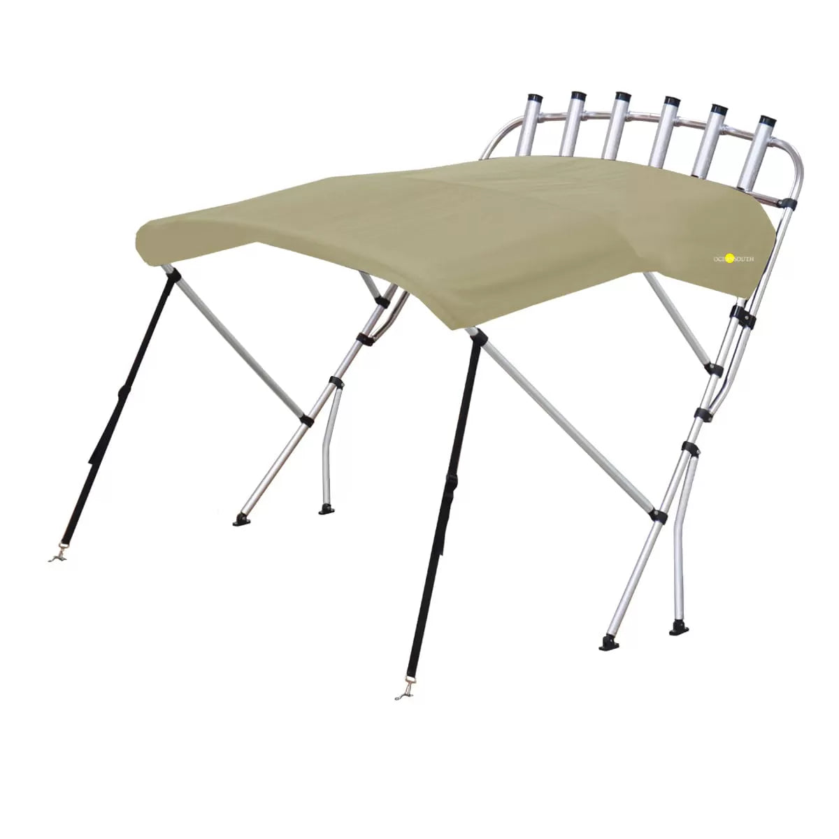 3 Bow Whitewater Bimini Top – Aluminium