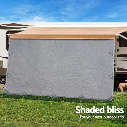 Caravan Privacy Screen 4.3m x 1.95 Side Sun Shade