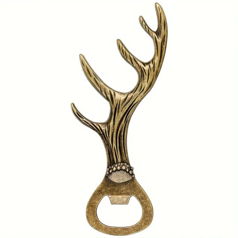 Deer antler bottle opener