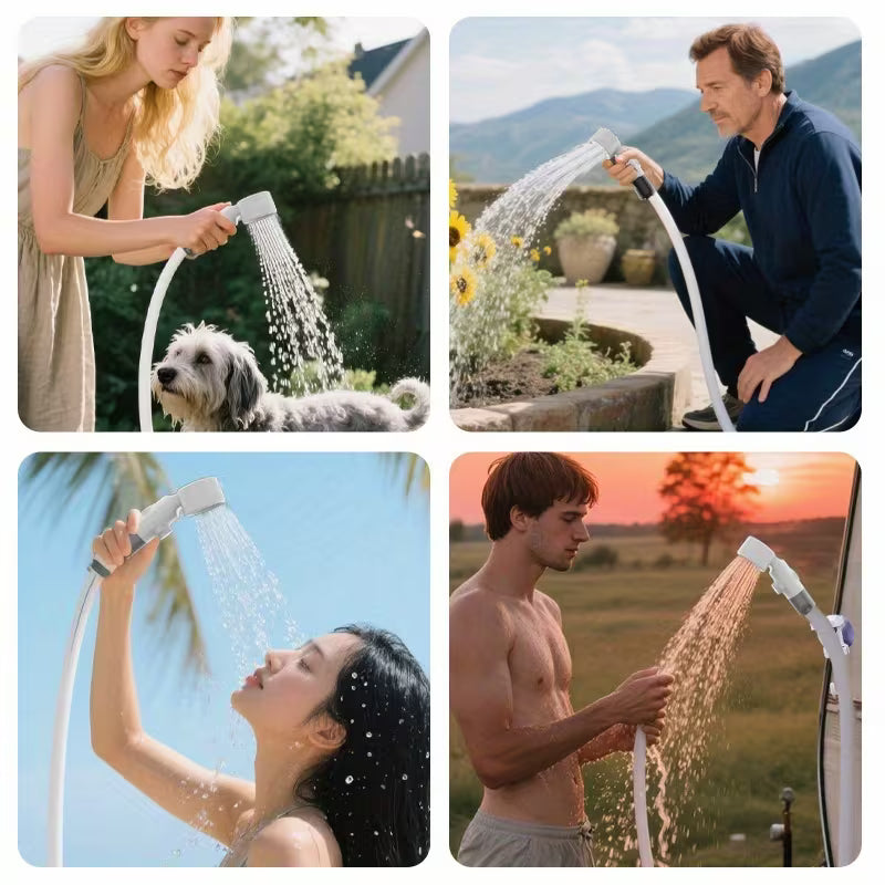 Deluxe Rechargeable Portable Camping Shower