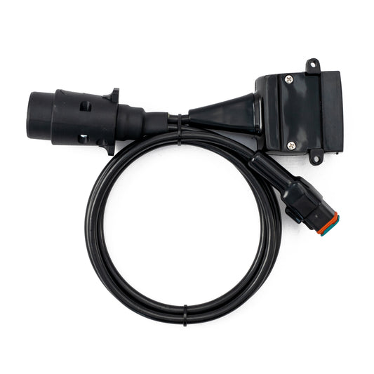 Elecbrakes Adaptor Large Round 7 Pin to Flat 12 Pin Socket