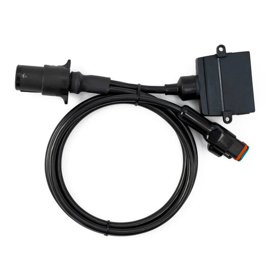 Elecbrakes Adaptor Small Round 7 Pin to 7 Pin Flat Socket