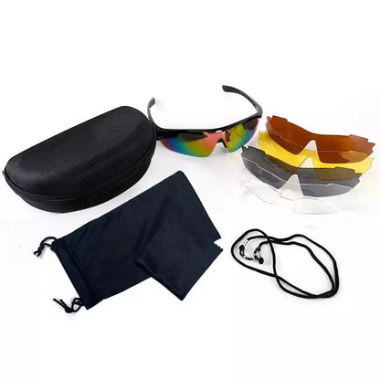 Shooting ,Sport Glasses with 5 changeable coloured lenses (Entry Level)