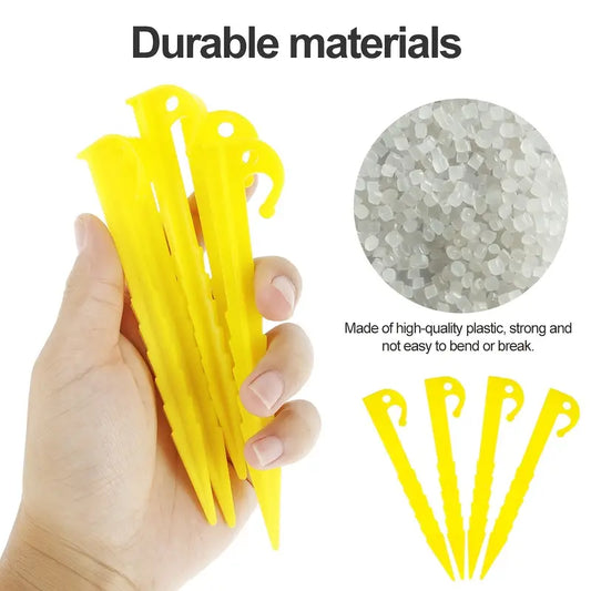 Plastic Tent Pegs - Flared Design