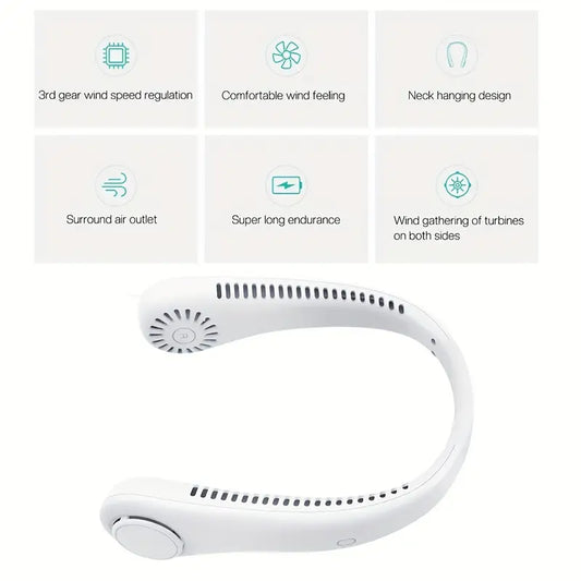Rechargeable Portable Neck Fan