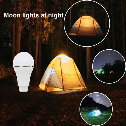 Rechargeable Light Bulb with Solar Panel