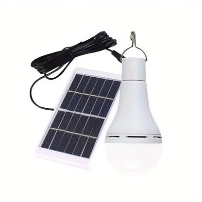 Rechargeable Light Bulb with Solar Panel