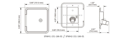 Seaflo inlet housing hatch
